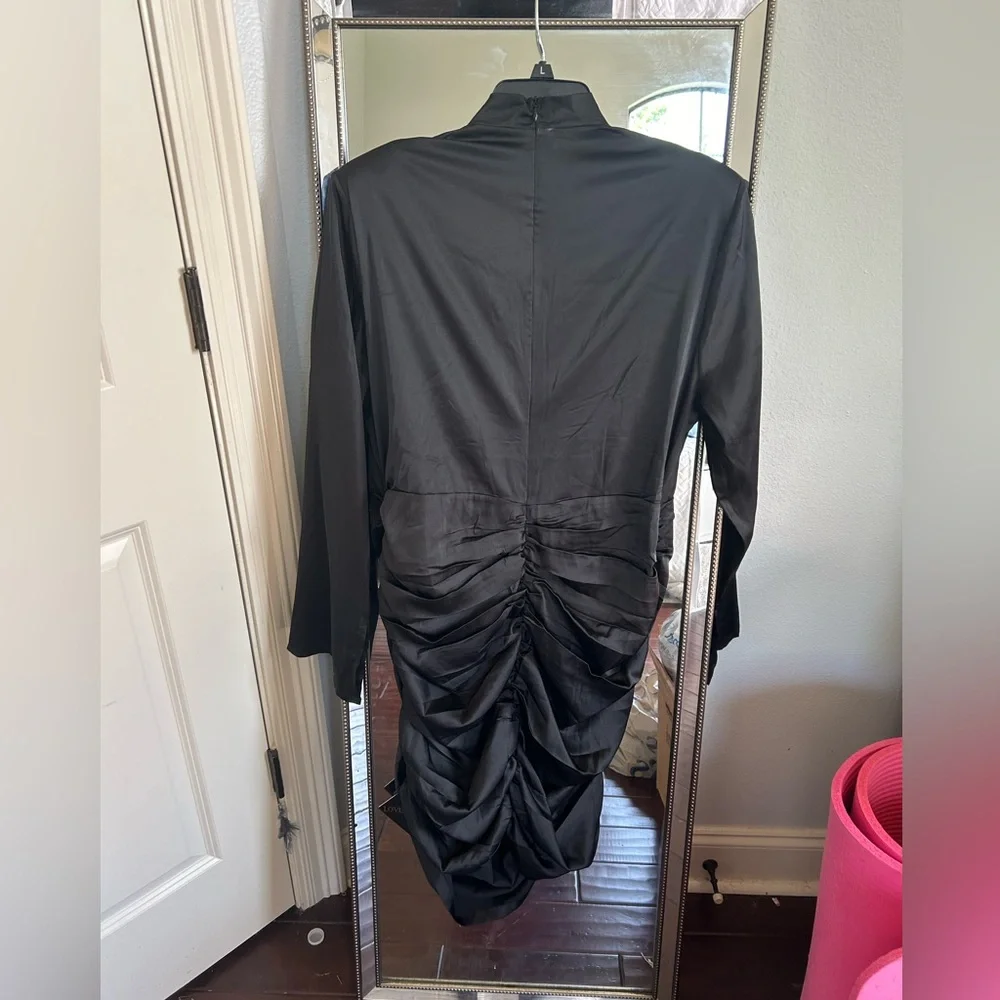 Black Ruffle Back Dress - Picture 2 of 4